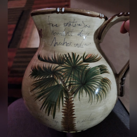 Vintage 80 oz. Bora Bora Water Pitcher - Picture 4 of 4